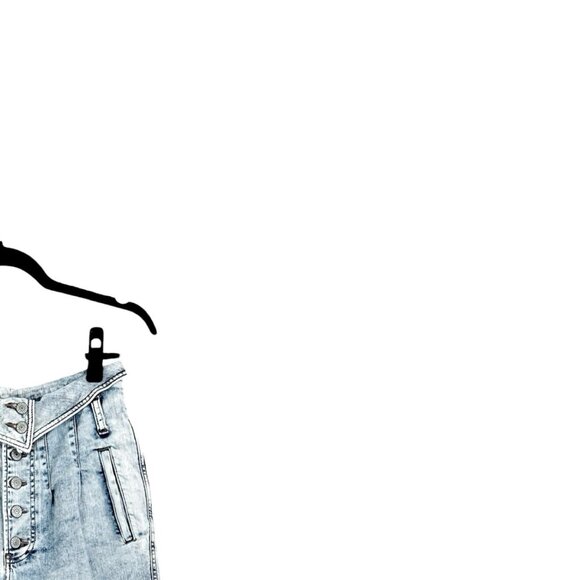 Express Foldover Waist Super High Rise Ankle Jeans - Picture 5 of 6